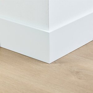 Gelakte plint 120x12 - Amsterdam extra wit RAL 9016 - afbeelding 2
