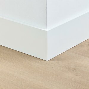 Gelakte plint 120x12 - Amsterdam wit RAL 9010 - afbeelding 2