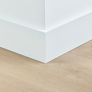 Gelakte plint 120x15 - Amsterdam extra wit RAL 9016 - afbeelding 2