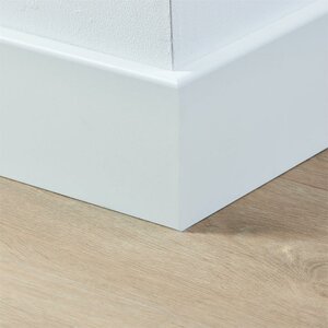 Gelakte plint 120x15 - Berlijn wit RAL 9010 - afbeelding 2