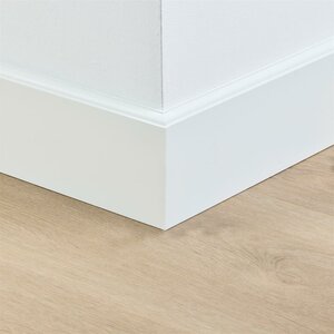 Gelakte plint 120x15 - Praag wit RAL 9010 - afbeelding 2