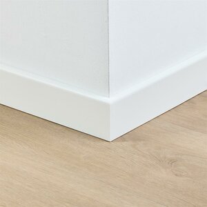 Gelakte plint 70x12 - Berlijn wit RAL 9010 - afbeelding 2