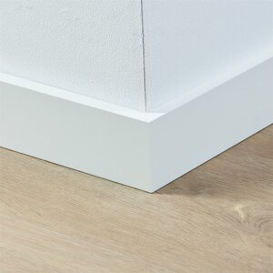 Gelakte plint 70x15 - Amsterdam wit RAL 9010 - afbeelding 2
