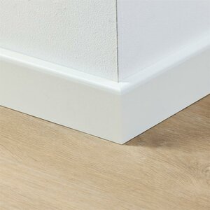 Gelakte plint 70x15 - Praag wit RAL 9010 - afbeelding 2