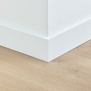 Gelakte plint 90x12 - Amsterdam extra wit RAL 9016 - afbeelding 2