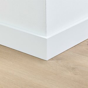 Gelakte plint 90x15 - Amsterdam extra wit RAL 9016 - afbeelding 2