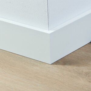 Gelakte plint 90x15 - Amsterdam wit RAL 9010 - afbeelding 2