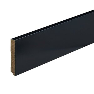 Gelakte plint 90x15 - Amsterdam zwart 9005