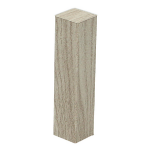 Hoek/eindstuk folie 4st. eiken wit getint