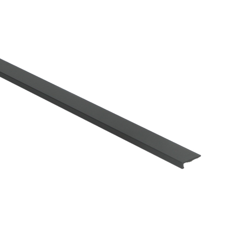Hoeklijnprof zelfklevend 4,5mm t.b.v. PVC klik zwart - 3 mtr. - afbeelding 1