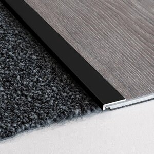 Hoeklijnprof zelfklevend 4,5mm t.b.v. PVC klik zwart - 3 mtr. - afbeelding 3