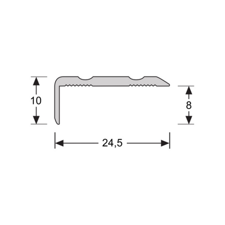 Hoeklijnprofiel zelfklevend 10mm - wit - 300cm