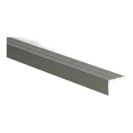 Hoeklijnprofiel zelfklevend 17 mm RVS geborsteld - 100 cm - afbeelding 1