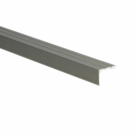 Hoeklijnprofiel zelfklevend 17 mm RVS geborsteld - 300 cm - afbeelding 1