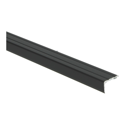 Hoeklijnprofiel zelfklevend 17 mm zwart - 100 cm