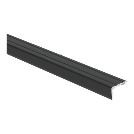 Hoeklijnprofiel zelfklevend 17 mm zwart - 100 cm - afbeelding 1