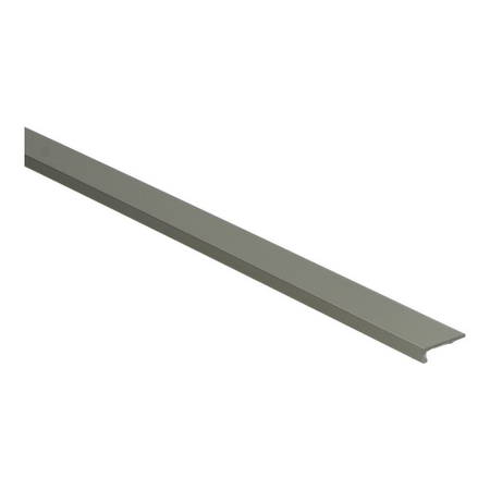 Hoeklijnprofiel zelfklevend 4 mm t.b.v. PVC klik RVS - 250 cm - afbeelding 1