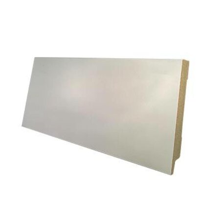 Hoekplint RAL9010 Voorgelakt 120x15mm - lengte 244cm