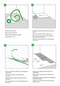 IsoSono ondervloer natuurlijk rubber dikte 2mm - 7,5m²  - afbeelding 3