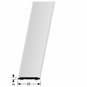 Küberit - Dilatatieprofiel 442 zelfklevend 25 mm RVS geborsteld - 300cm - afbeelding 1