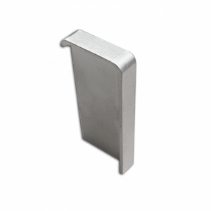 Küberit - Eindstuk rechts t.b.v. 845 profiel zilver