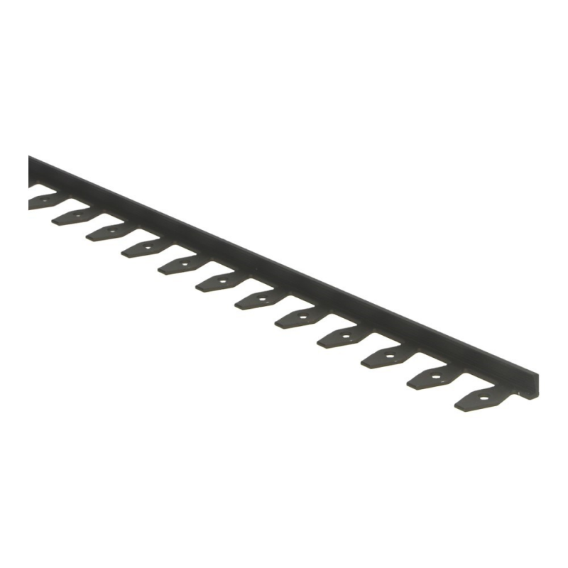 Küberit - In-egaliseer eindprofiel buigbaar tot 6mm PVC brons (250 cm)