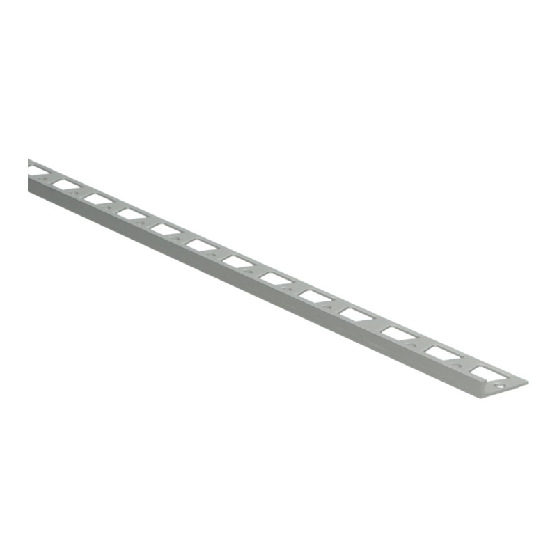 Küberit - In-egaliseer eindprofiel tot 4,5mm PVC zilver (250 cm)
