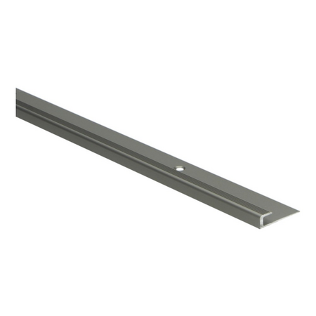 Küberit - Inschuif eindprofiel 806 8mm t.b.v. 5mm PVC RVS - 250cm - afbeelding 1