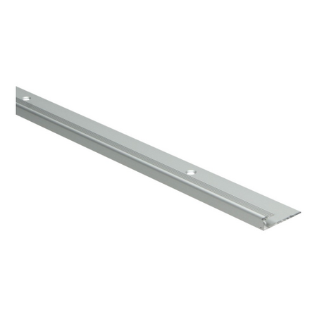 Küberit - Inschuif eindprofiel 806 8mm t.b.v. 5mm PVC Zilver - 250cm - afbeelding 1