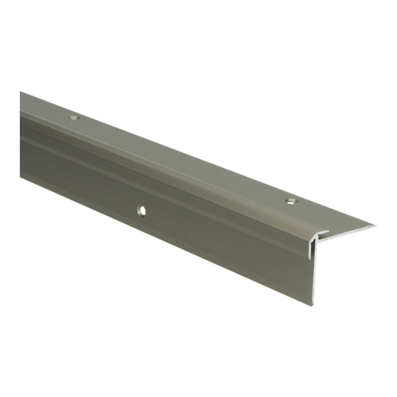 Küberit - Inschuif trapneusprofiel tot 2,5mm PVC RVS - 250 cm