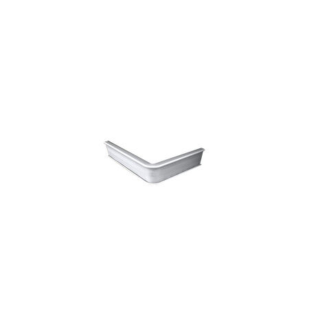 Küberit - Inschuif trapprofiel 845 hoek 90gr tot 3mm PVC zilver - 30 cm - afbeelding 1