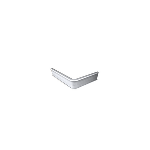 Küberit - Inschuif trapprofiel 845 hoek 90gr tot 3mm PVC zilver - 30 cm - afbeelding 1