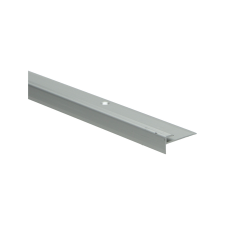 Küberit - Trapneusprofiel 809 t.b.v. 2-3mm PVC 30x13mm zilver - 250 cm - afbeelding 1