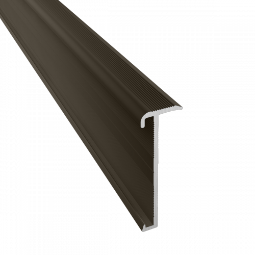 Küberit - Trapneusprofiel 845 brons F6 14x43mm t.b.v. 2-3mm PVC - 300cm