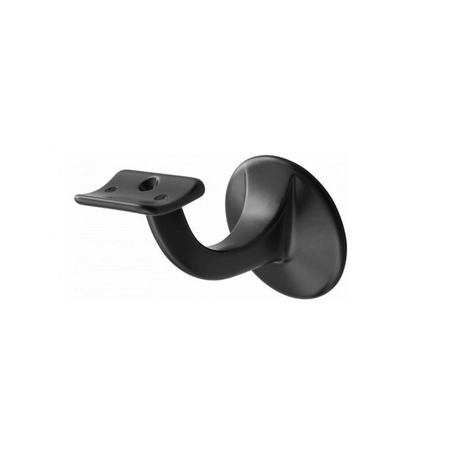 Leuninghouder hol klassiek zwart - beton/steen