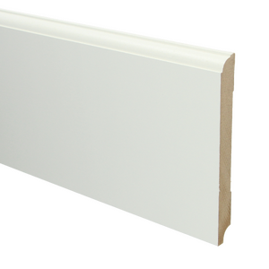 MDF Eigentijdse plint 150x15 voorgelakt RAL9010 - lengte 240cm