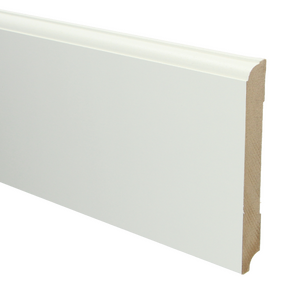 MDF Eigentijdse plint 150x18 wit voorgelakt RAL9010 - lengte 240cm