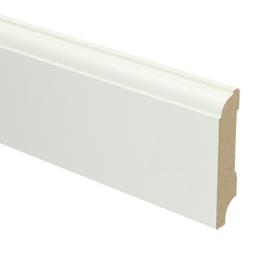 MDF Eigentijdse plint 70x15 wit voorgelakt RAL9010 - lengte 240cm