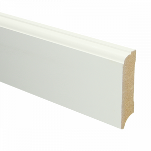 MDF Eigentijdse plint 70x18 wit voorgelakt RAL9010 - lengte 240cm