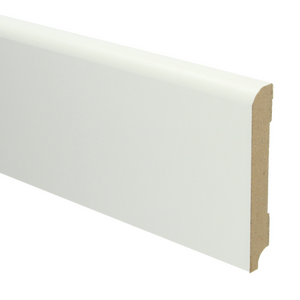 MDF Koloniale plint 120x18 wit voorgelakt RAL9010 - lengte 240cm
