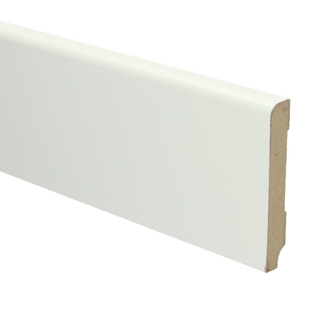 MDF Koloniale plint 90x15 wit voorgelakt RAL9010 - lengte 240cm