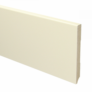 MDF Moderne plint 120x12 voorgelakt RAL9001 - lengte 240cm