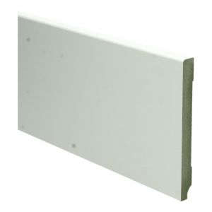 MDF Moderne plint 120x12 wit voorgelakt RAL 9010 - 16029