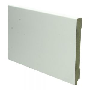MDF Moderne plint 150x15 wit voorgelakt RAL 9010