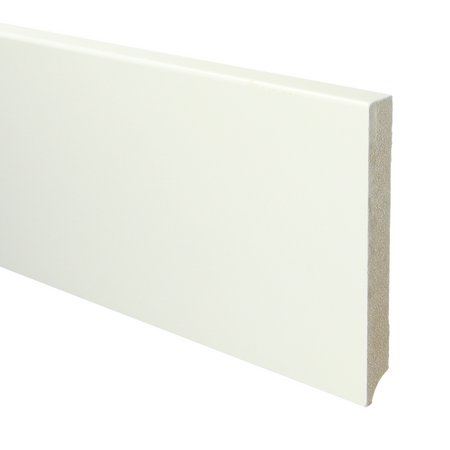 MDF Moderne plint 150x18 voorgelakt RAL9016 - lengte 240cm