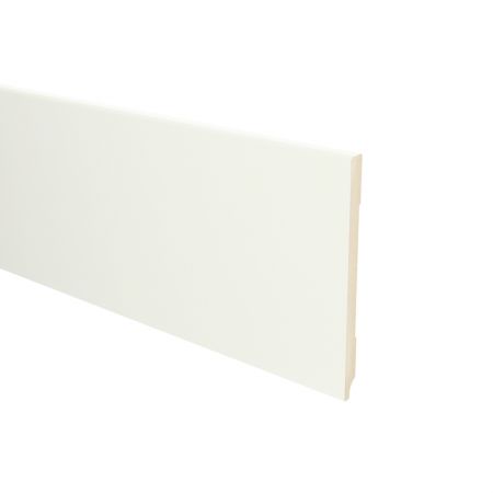 MDF Moderne plint 150x9 wit voorgelakt RAL 9010