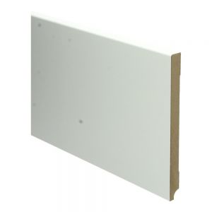 MDF Moderne plint 190x15 wit voorgelakt RAL9010 - lengte 240cm