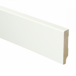 MDF Moderne plint 55x12 voorgelakt RAL9016 - lengte 240cm