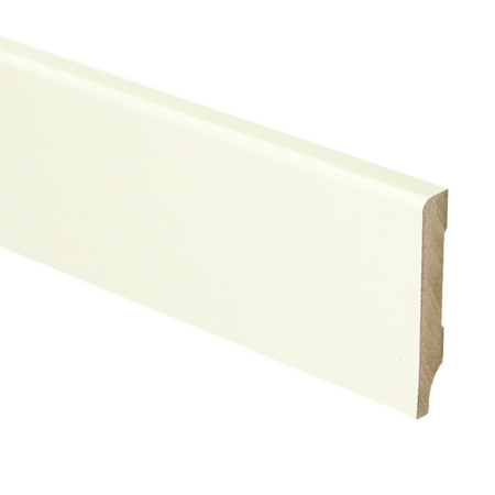 MDF Moderne plint 55x9 wit voorgelakt RAL 9010