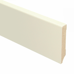 MDF Moderne plint 70x12 voorgelakt Katoen - lengte 240cm (Bundel 10 stuks)